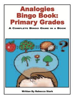 Analogies Bingo Book: Beginner, Grades 1-3 (G7306AP)