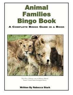 Animal Families Bingo Book, Grades 14 (G7331AP)