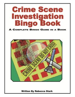 Crime Scene Investigation Bingo Book, Grades 5 & up (G7327AP)
