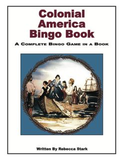 Colonial America Bingo Book, Grades 3 and Up (G7334AP)