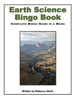 Earth Science Bingo Book, Grades 5 and up (G7320AP)