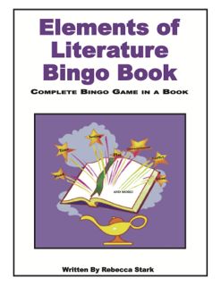 Elements of Literature Bingo Book, Grades 4 and Up (G7303AP)