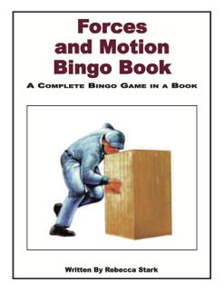 Forces and Motion Bingo Book, Grades 3 & Up (G7311AP)