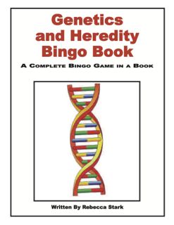 Genetics and Heredity Bingo Book, Grades 5 & Up (G7326AP)