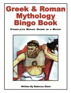 Greek and Roman Mythology Bingo Book, Grades 4 and up (G7347AP)