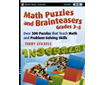 Math Puzzles and Brain Teasers: Set of 2 Books (G4428WY)