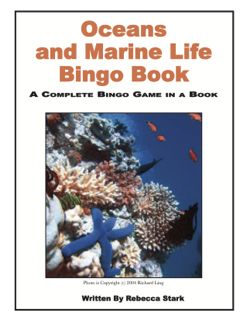 Oceans and Marine Life Bingo Book, Grades 3 and Up (G7313AP)