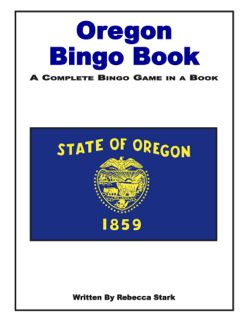 Oregon Bingo Book: Grades 4 and Up (G7406AP)