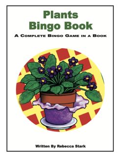 Plants Bingo Book, Grades 3 and Up (G7315AP)