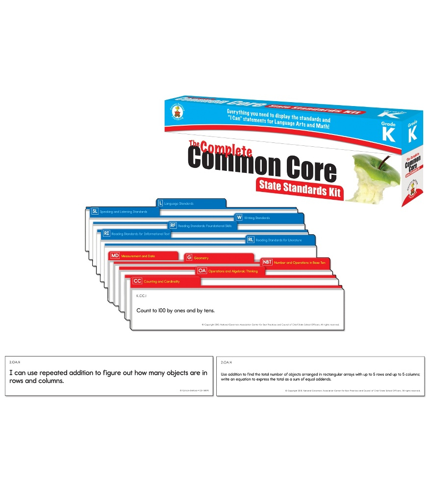 Common Core Standards Pocket Chart Kit: Kindergarten (G6853DN)